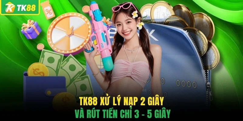 TK88 xử lý nạp 2 giây và rút tiền chỉ 3 - 5 giây